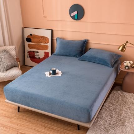 91家纺网 家纺一手货源 找家纺 （总）印季 2023新款华夫格牛奶绒单品床笠