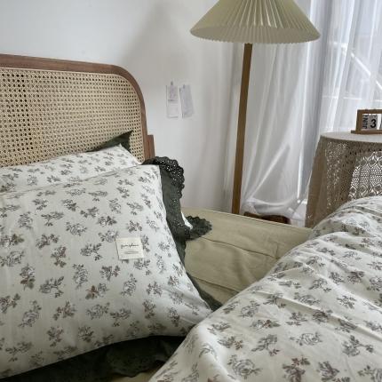 91家纺网 家纺一手货源 找家纺 源启 2021新款复古花边双层纱全棉四件套纯棉和熙