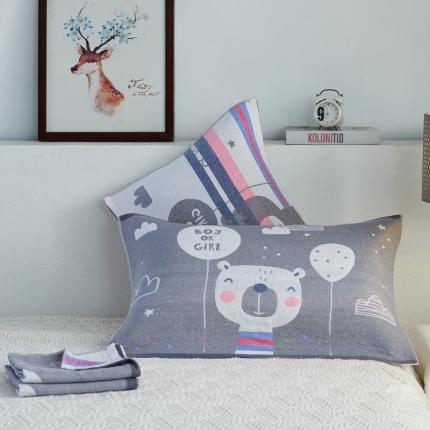 91家纺网 家纺一手货源 找家纺 （总）朴尔 2022新款全棉加厚三层纱布枕巾