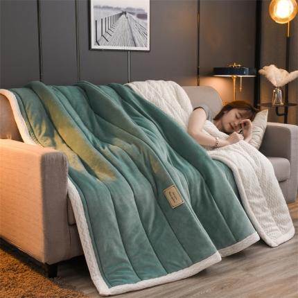 91家纺网 家纺一手货源 找家纺 (总）悦织语 2024秋冬新款牛奶绒贝贝绒夹棉加厚毛毯盖毯空调毯