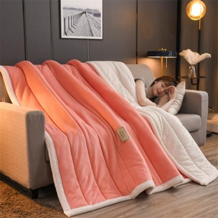 91家纺网 家纺一手货源 找家纺 (总）悦织语 2024秋冬新款牛奶绒贝贝绒夹棉加厚毛毯盖毯空调毯