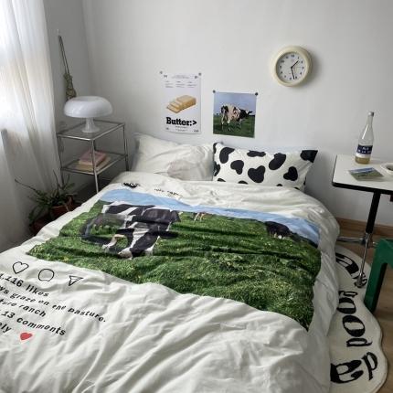 91家纺网 家纺一手货源 找家纺 （总）恋恋三季2024设计师原创全棉数码专版四件套丹尼尔早晨