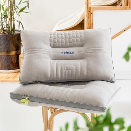 （总）皇冠之家2024新款羽丝棉水光乳胶枕枕头枕芯48*74