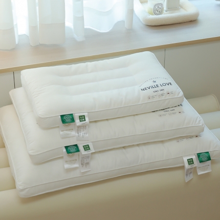 91家纺网 家纺一手货源 找家纺 2023新款A类60s全棉酒店枕枕头枕芯 学生成人中低枕芯