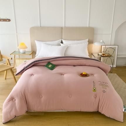 91家纺网 家纺一手货源 找家纺 素玖抱枕被2023新款A类抗菌立体大豆被冬被被子被芯 豆沙