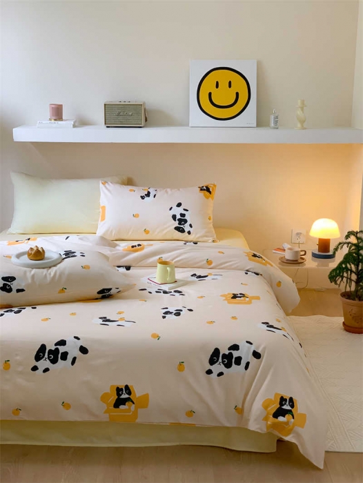 91家纺网 家纺一手货源 找家纺 （总）金丝鸟 2022新款秋冬全棉印花系列四件套