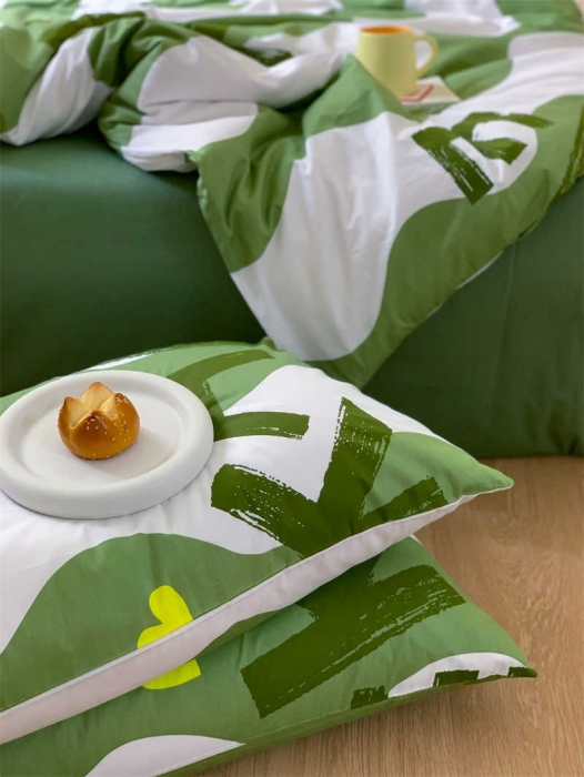 91家纺网 家纺一手货源 找家纺 金丝鸟 2022新款秋冬全棉印花系列四件套 卡拉纹