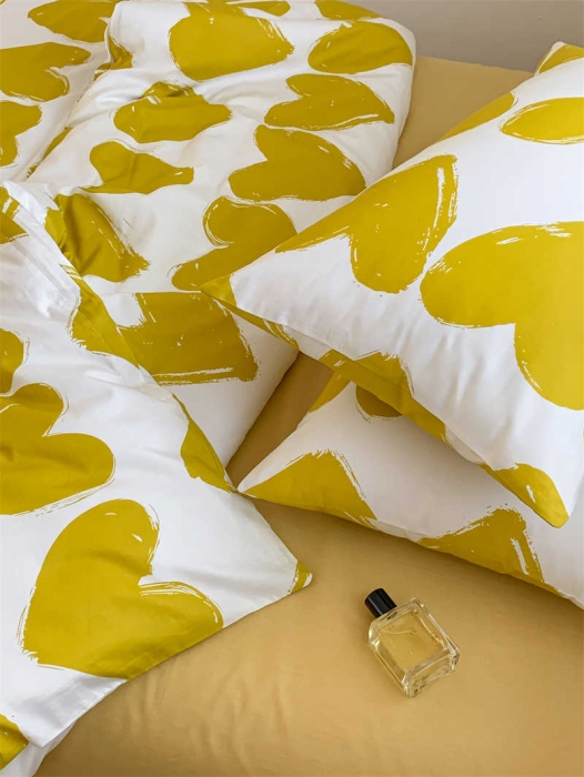 91家纺网 家纺一手货源 找家纺 金丝鸟 2022新款秋冬全棉印花系列四件套 心语