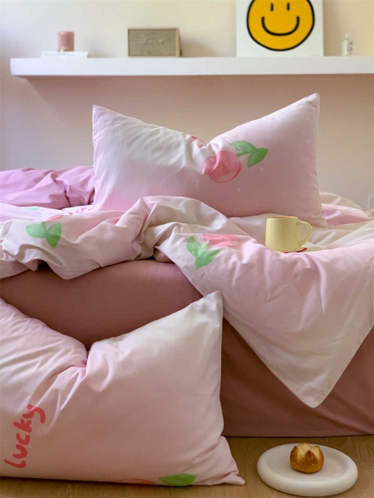 91家纺网 家纺一手货源 找家纺 金丝鸟 2022新款秋冬全棉印花系列四件套 郁金香