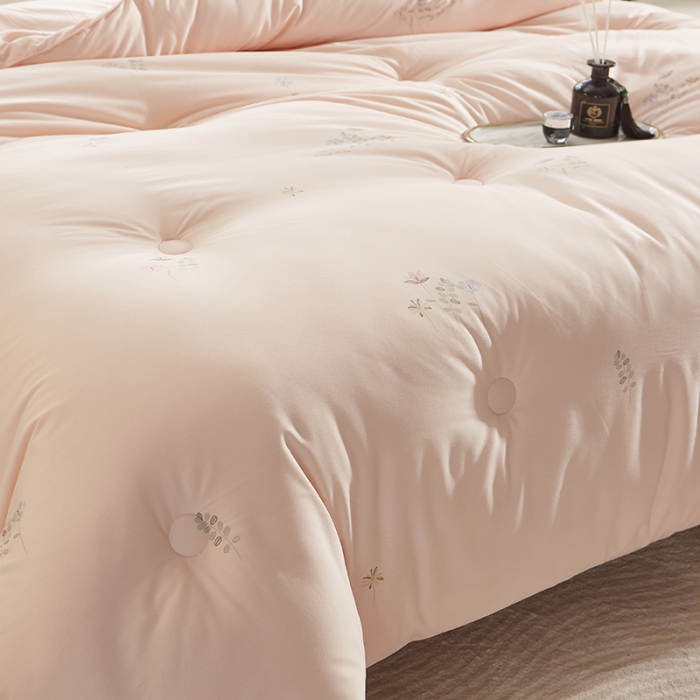 91家纺网 家纺一手货源 找家纺 素玖抱枕被2023新款全棉时尚印花大豆被被子被芯 小清新-玉