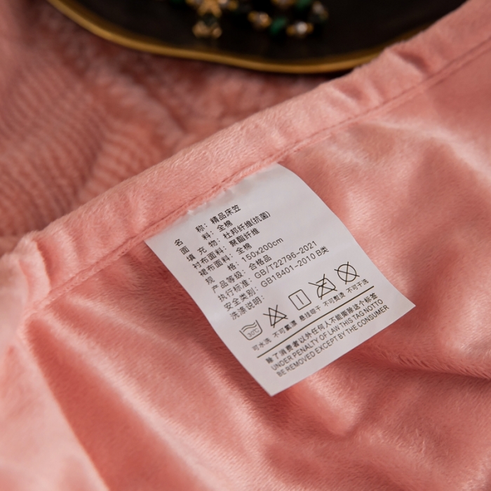 91家纺网 家纺一手货源 找家纺 凡客家居 2022新款加厚牛奶绒夹棉床笠 豆沙