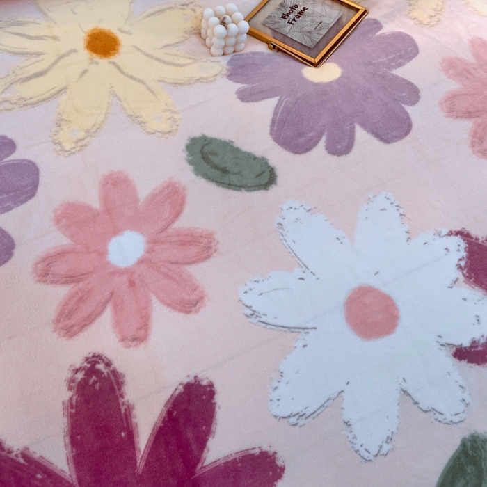 91家纺网 家纺一手货源 找家纺 凡客家居 2022新款牛奶绒印花系列四件套 诺拉