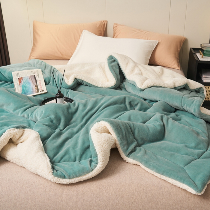 91家纺网 家纺一手货源 找家纺 凡客家居 2022新款牛奶绒印花系列四件套 秋意-桔