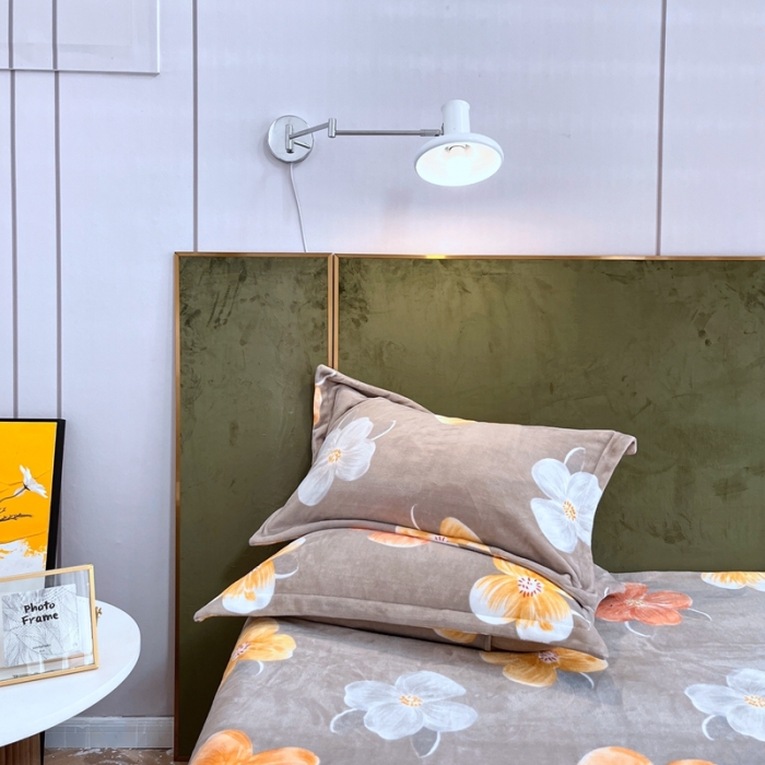 91家纺网 家纺一手货源 找家纺 凡客家居 2022新款牛奶绒印花系列四件套 追梦-咖