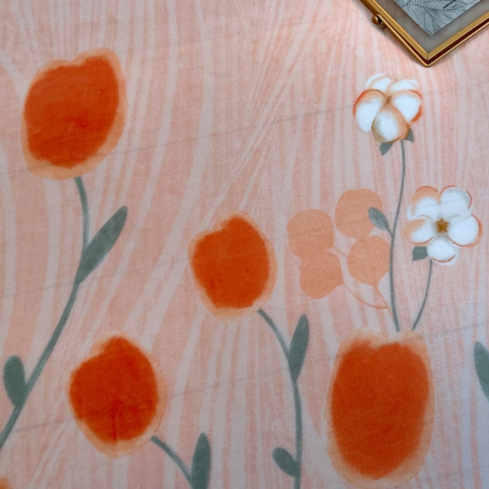 91家纺网 家纺一手货源 找家纺 凡客家居 2022新款牛奶绒印花系列四件套 醉花阴