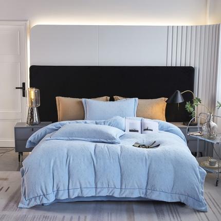 91家纺网 家纺一手货源 找家纺 （总）凡客家居 2022新款牛奶绒雕花系列四件套