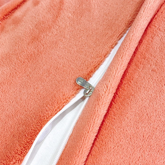 91家纺网 家纺一手货源 找家纺 凡客家居 2022新款牛奶绒雕花系列四件套 奢想-蜜桔橙