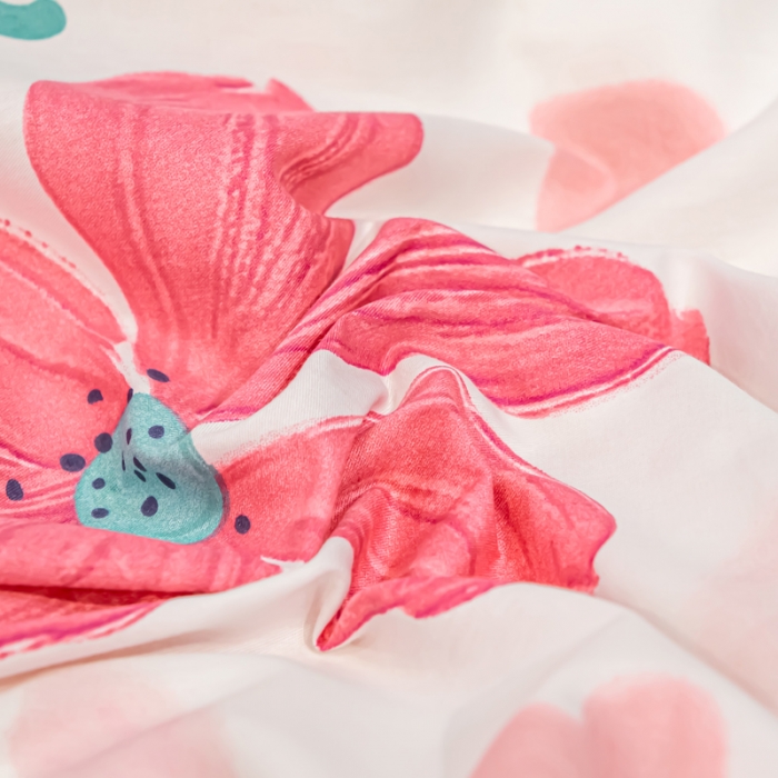 91家纺网 家纺一手货源 找家纺 凡客家居 新款13372纯棉印花滚边工艺款四件套 蓓蕾