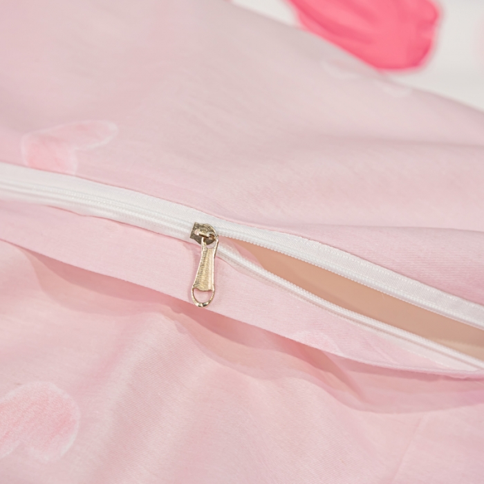 91家纺网 家纺一手货源 找家纺 凡客家居 新款13372纯棉印花滚边工艺款四件套 蓓蕾