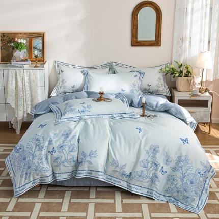 91家纺网 家纺一手货源 找家纺 （总）安莱 2022新款100支长绒棉数码印花四件套-秘境