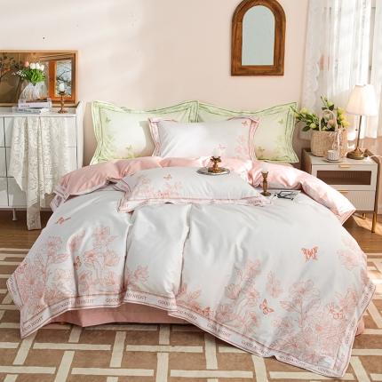 91家纺网 家纺一手货源 找家纺 （总）安莱 2022新款100支长绒棉数码印花四件套-秘境