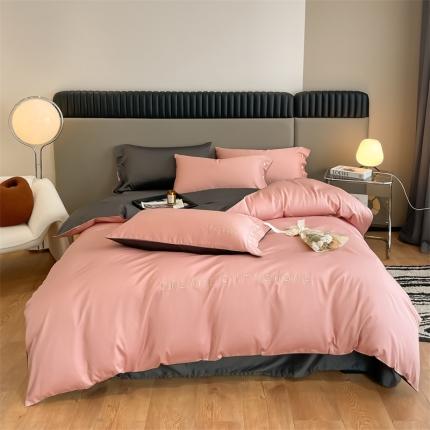 91家纺网 家纺一手货源 找家纺 （总）慕色2022新款轻奢拼色系列四件套