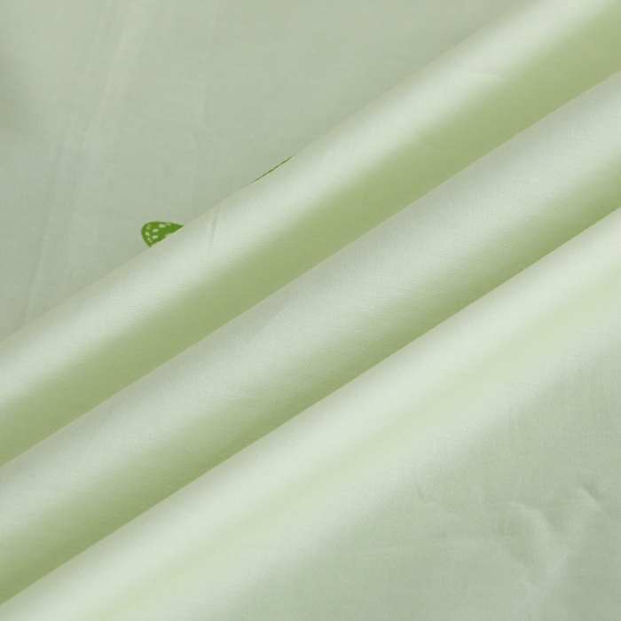 91家纺网 家纺一手货源 找家纺 安莱 2022新款100支长绒棉数码印花四件套-秘境 鳄梨绿