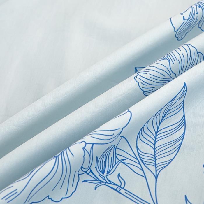 91家纺网 家纺一手货源 找家纺 安莱 2022新款100支长绒棉数码印花四件套-秘境 青花瓷