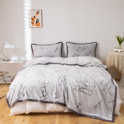 91家纺网 家纺一手货源 找家纺 总来菲毛毯 2025新款背印剪花牛奶绒毛毯加厚双层毯子不掉毛高端毯子