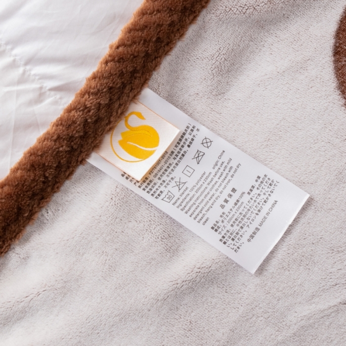 91家纺网 家纺一手货源 找家纺 来菲毛毯 2025新款背印剪花牛奶绒毛毯加厚毯子不掉毛高端毯子咖啡熊