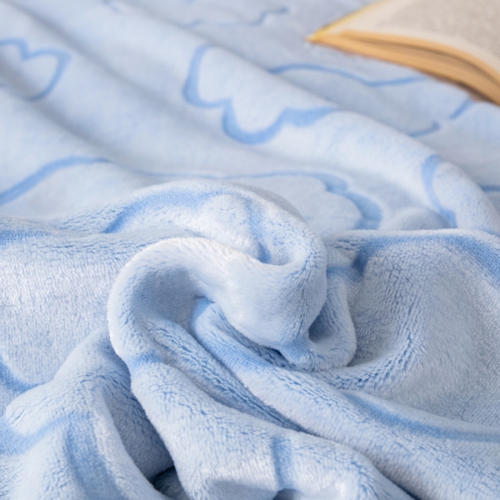 91家纺网 家纺一手货源 找家纺 来菲毛毯 2025新款背印剪花牛奶绒毛毯加厚毯子不掉毛高端毯子云朵