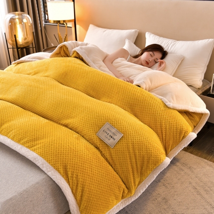 91家纺网 家纺一手货源 找家纺 （总）法澳 2024新款牛奶绒夹棉床笠可搭配被套