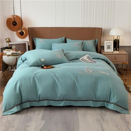 91家纺网 家纺一手货源 找家纺 （总）拼社活性纯色纯棉刺绣全棉磨毛四件套G系列