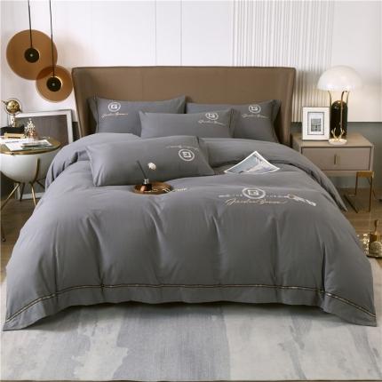 91家纺网 家纺一手货源 找家纺 （总）拼社活性纯色纯棉刺绣全棉磨毛四件套G系列