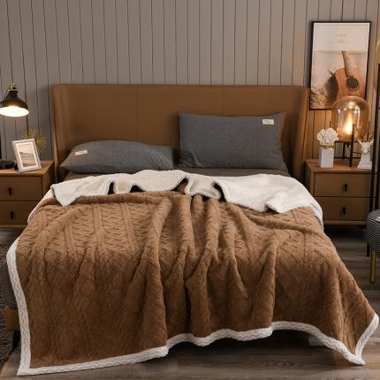 91家纺网 家纺一手货源 找家纺 总 席之家 2023新款加厚牛奶绒塔芙绒羊羔绒毛毯