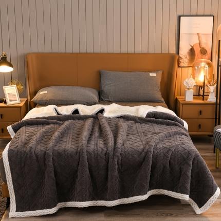 91家纺网 家纺一手货源 找家纺 总 席之家 2023新款加厚牛奶绒塔芙绒羊羔绒毛毯