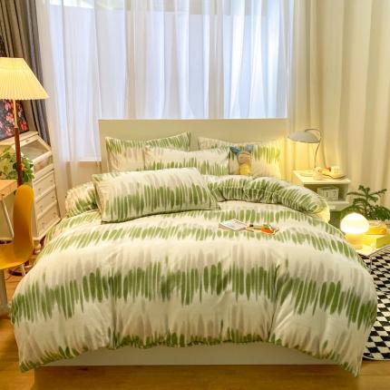 91家纺网 家纺一手货源 找家纺 （总）桃子家居 2022新款轻奢简约北欧加厚牛奶绒系列四件套