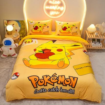 91家纺网 家纺一手货源 找家纺 总3 ds生活馆2022新款大版卡通水晶绒牛奶绒珊瑚绒三件套四件套