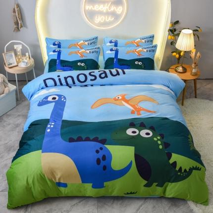 91家纺网 家纺一手货源 找家纺 总3 ds生活馆2022新款大版卡通水晶绒牛奶绒珊瑚绒三件套四件套