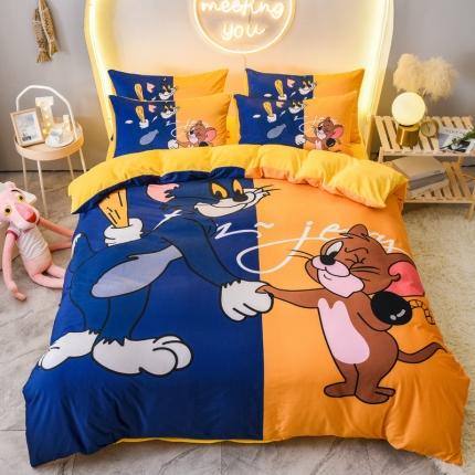 91家纺网 家纺一手货源 找家纺 总3 ds生活馆2022新款大版卡通水晶绒牛奶绒珊瑚绒三件套四件套