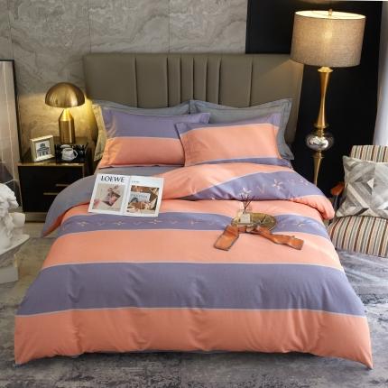 91家纺网 家纺一手货源 找家纺 （总）惠居家 2022大版全棉磨毛四件套中国风花卉