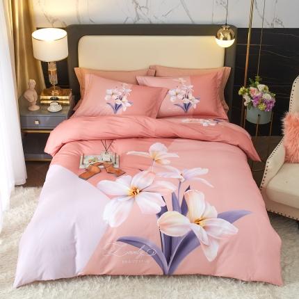 91家纺网 家纺一手货源 找家纺 （总）惠居家 2022大版全棉磨毛四件套中国风花卉