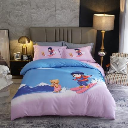 91家纺网 家纺一手货源 找家纺 （总）惠居家 2022大版全棉磨毛四件套中国风花卉