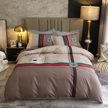 91家纺网 家纺一手货源 找家纺 （总）惠居家 2022大版全棉磨毛四件套中国风花卉