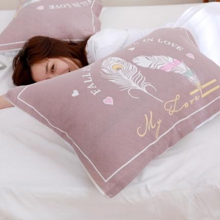 91家纺网 家纺一手货源 找家纺 （总）朴尔 2022新款柔棉花间风系列三层纱布枕巾（一对）