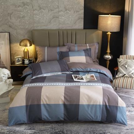 91家纺网 家纺一手货源 找家纺 惠居家 2022大版全棉磨毛四件套中国风花卉茉伯妮 兰