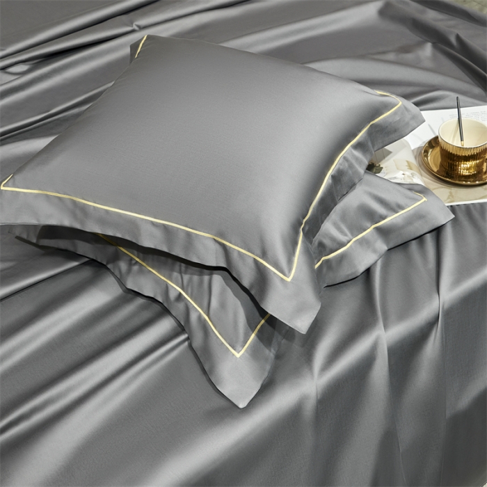 91家纺网 家纺一手货源 找家纺 八十八家纺 贡缎新疆长绒棉全面素色单品系列-枕套 高级灰