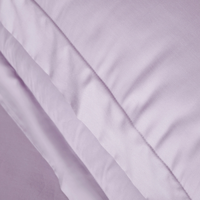 91家纺网 家纺一手货源 找家纺 2021新款60支长绒棉纯色床笠三件套床盖床单四季款 柔云紫