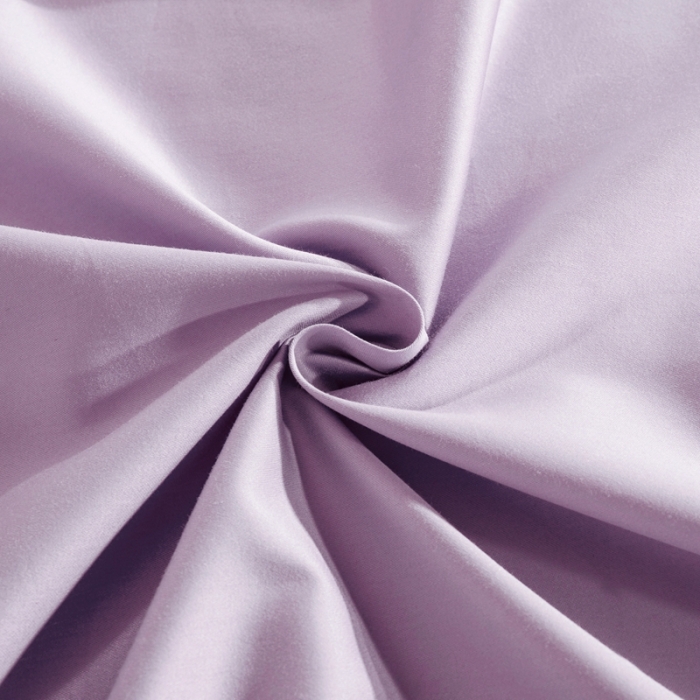 91家纺网 家纺一手货源 找家纺 2021新款60支长绒棉纯色床笠三件套床盖床单四季款 柔云紫