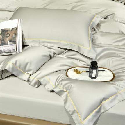 91家纺网 家纺一手货源 找家纺 八十八贡缎新疆长绒棉被套（任意尺寸可定制）奥丁灰